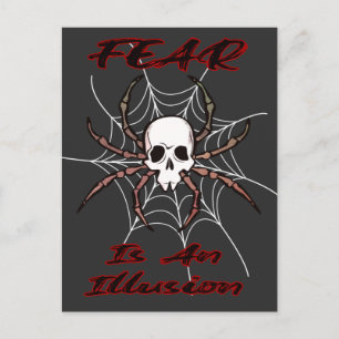 Postal El Miedo Es Una Ilusión - Espeluznante Araña De Ca
