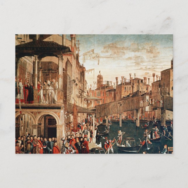 Postal El milagro de la reliquia de la verdadera cruz (Anverso)