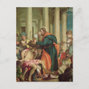 Postal El milagro de San Bernabé, c.1566