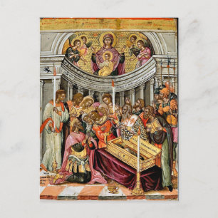 Postal El milagro del cinturón sagrado de Emmanuel Tzanes