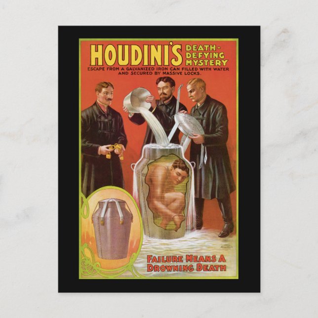 Postal El misterio de la muerte de Huodini, Poster de 190 (Anverso)