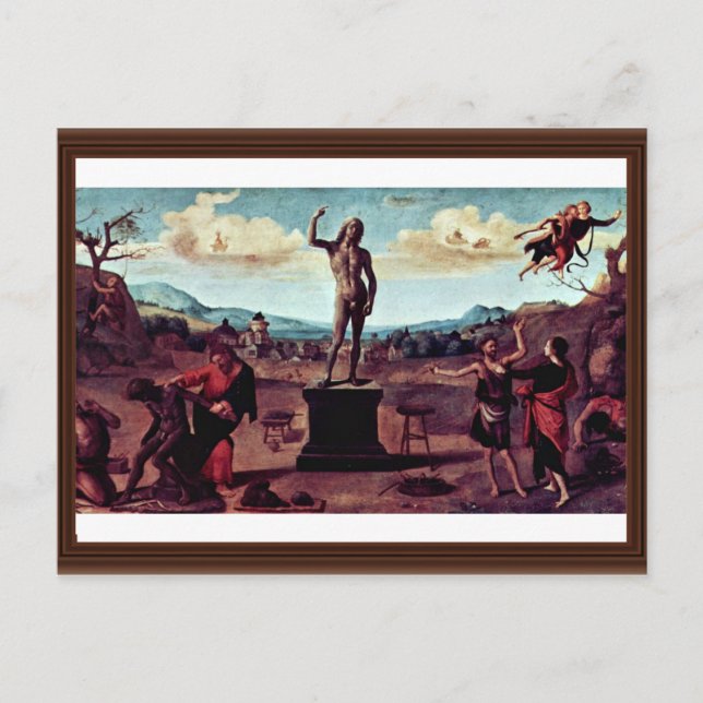 Postal El Mito De La Secuencia De Pintura Prometeo De Cin (Anverso)