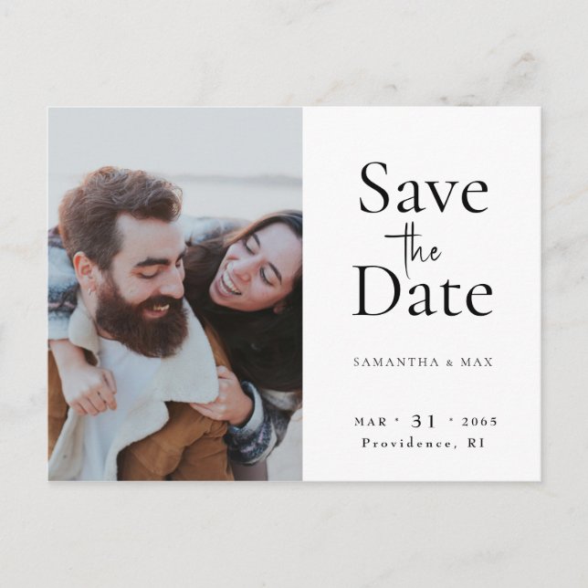 Postal El moderno código QR de la foto de dos de nosotros (Anverso)