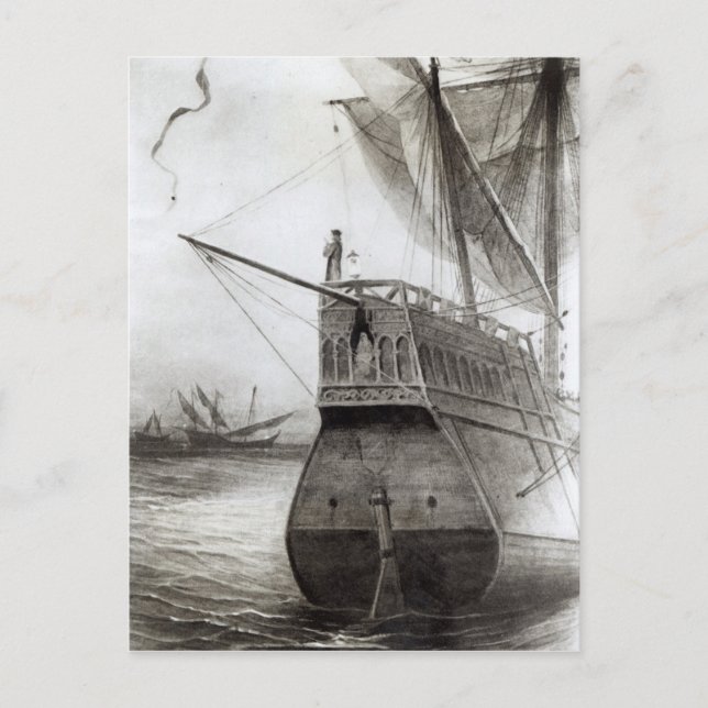 Postal El momento supremo en la tarde (Anverso)