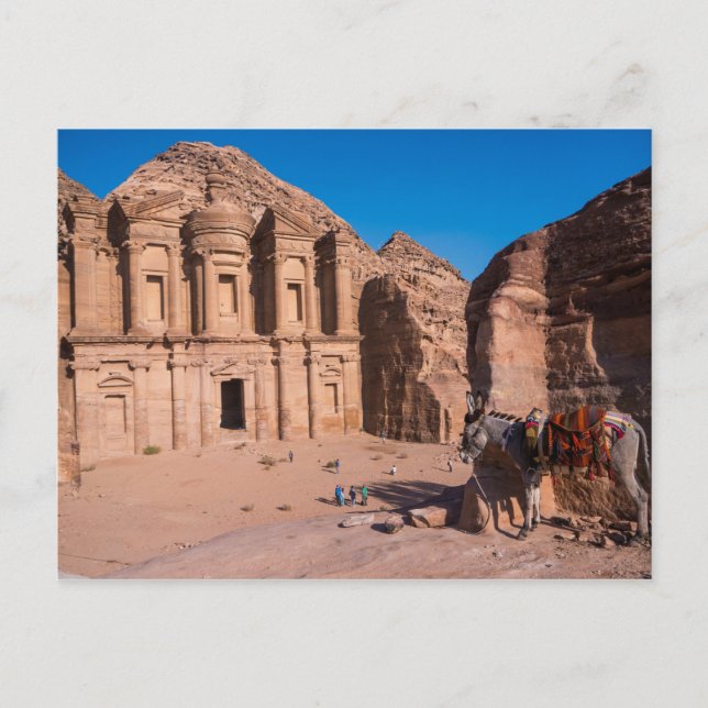 Postal El monasterio de Petra (Anverso)