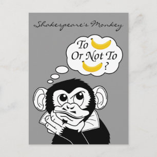 Postal El mono de Shakespeare