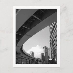 Postal El monorraíl de Tokio