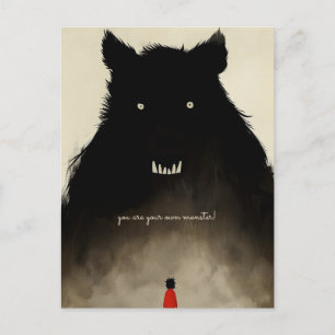 Postal El monstruo y el niño