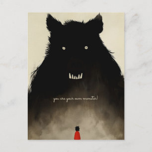 Postal El monstruo y el niño