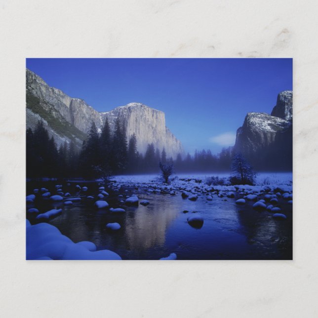 Postal El Monte Capitan, Parque Nacional Yosemite, (Anverso)