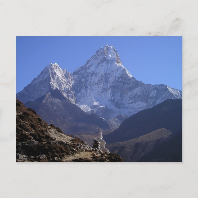 Postal El monte Everest 4 (Anverso)