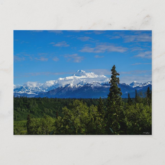 Postal El monte McKinley de Alaska (Anverso)