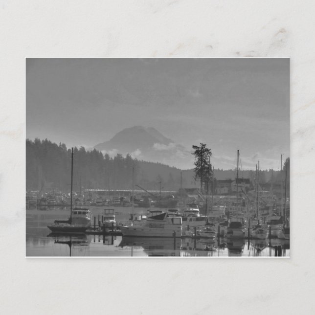 Postal El Monte Rainier del puerto Gig (Anverso)
