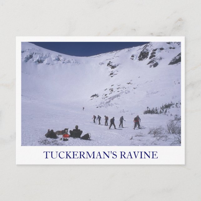 Postal El Monte Ravine de Tuckerman en Washington (Anverso)