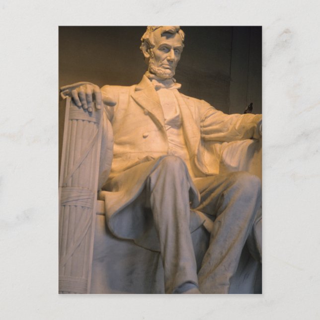 Postal El monumento a Lincoln en Washington DC. (Anverso)