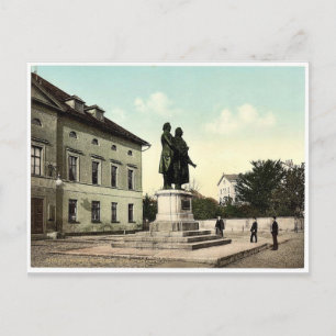 Postal El Monumento a Schiller y Goethe, Weimar, Turingia