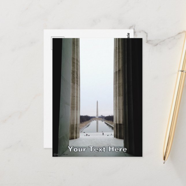 Postal El Monumento a Washington (Anverso/Reverso In Situ)