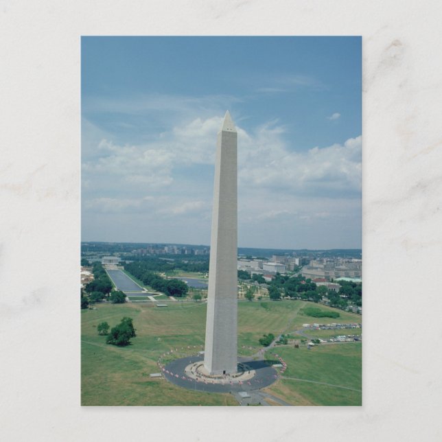 Postal El Monumento a Washington, construido entre 1848 y (Anverso)