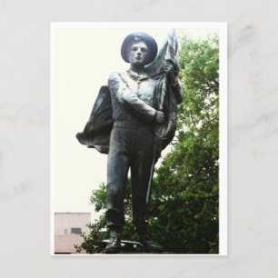 Postal El Monumento al Defensor del Sur, el lago Charles,