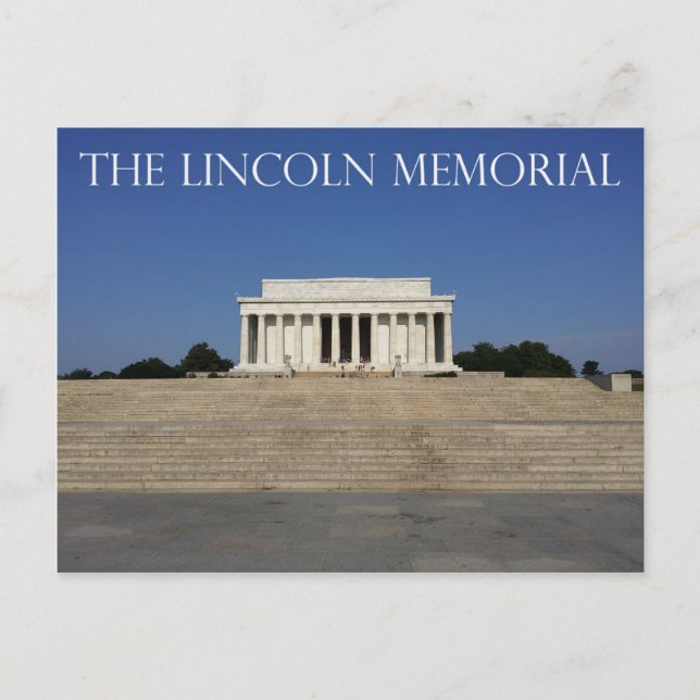Postal El monumento conmemorativo de Lincoln (Anverso)