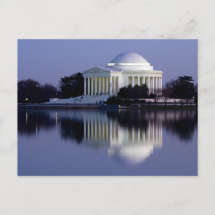 Postal El monumento conmemorativo de Thomas Jefferson
