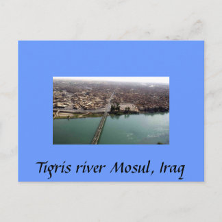Postal El Mosul del Río Tigris, Irak
