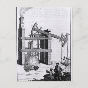 Postal El motor para elevar el agua por fuego