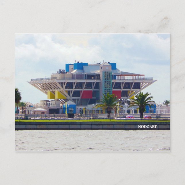 Postal El muelle (Anverso)