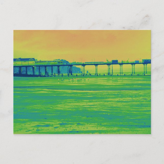 Postal El muelle (Anverso)