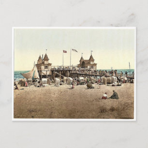 Postal El muelle, Ahlbeck, Pommeraina sic, Alemania rara