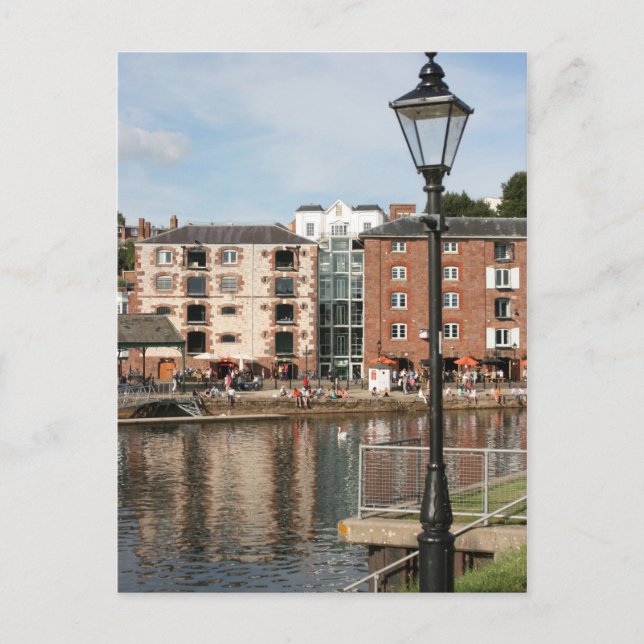 Postal El muelle, Exeter, Devon, Reino Unido (Anverso)