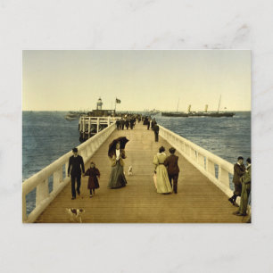 Postal El muelle Ostend Belgium