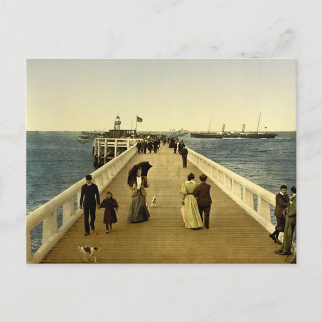 Postal El muelle Ostend Belgium (Anverso)