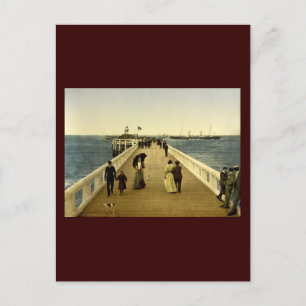 Postal El muelle Ostend Belgium
