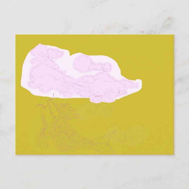 Postal El mundo al revés (Anverso)