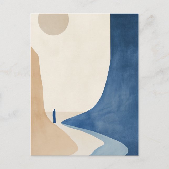 Postal El mundo bohemio azul (Anverso)