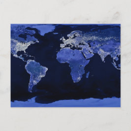 Postal El mundo de la noche - Mapa, espacio
