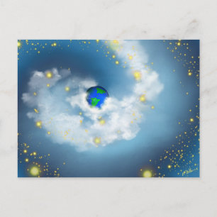 Postal El Mundo En Sus Manos Postcard