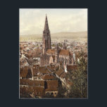 Postal El Munster, Friburgo, Baden, Alemania<br><div class="desc">Magnífica y rara fotocopia de The Munster, Friburgo, Baden, Alemania. Fotocromo o "proceso Aac", es el proceso mediante el cual las imágenes coloreadas se producen a partir de negativos fotográficos en blanco y negro a través de la transferencia fotográfica directa de un negativo a placas de impresión litográficas. Esto le...</div>