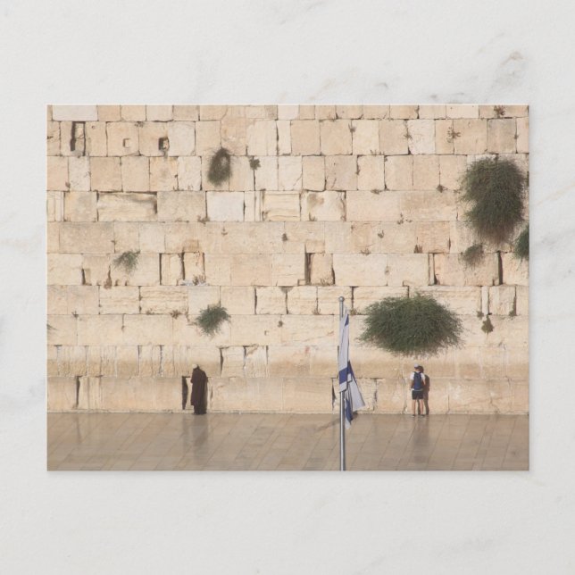 Postal El Muro Occidental (Kotel), Jerusalén (Anverso)