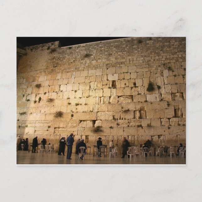 Postal El Muro Occidental (Kotel), Jerusalén (Anverso)