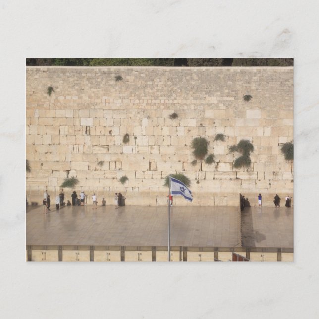 Postal El Muro Occidental (Kotel), Jerusalén (Anverso)
