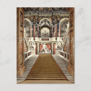 Postal El Museo de las Artes, la escalera, Viena, Austro-