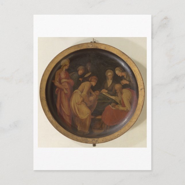 Postal El nacimiento de San Juan Bautista, c.1526 (aceite (Anverso)