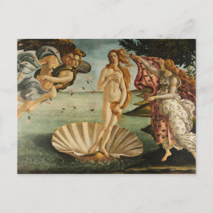Postal El nacimiento de Venus