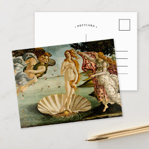 Postal El nacimiento de Venus   Botticelli