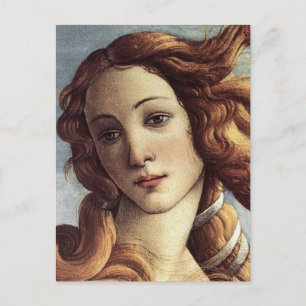 Postal El nacimiento de Venus (detalle)