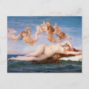 Postal El nacimiento de Venus por Alexandre Cabanel de 18