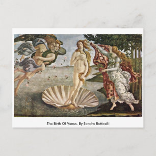 Postal El Nacimiento De Venus. Por Sandro Botticelli