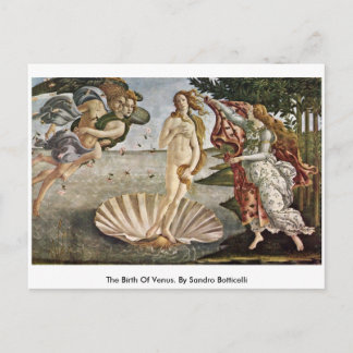Postal El Nacimiento De Venus. Por Sandro Botticelli